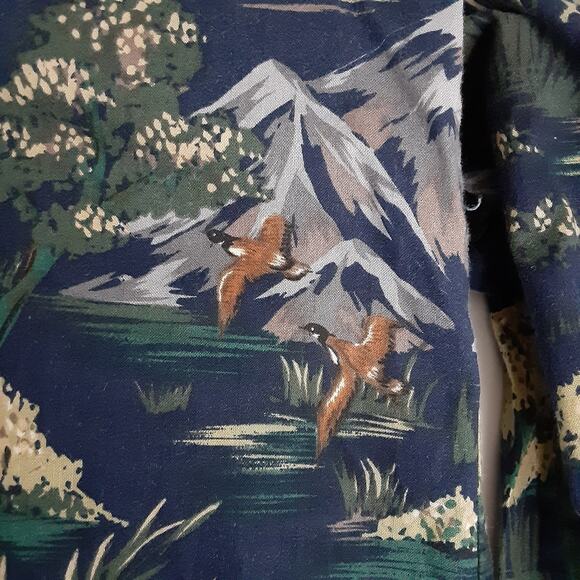 Mo Betta Western Shirt Suede Collar Bear Mountain Button Up Shirt Garth Brooks - Picture 8 of 9